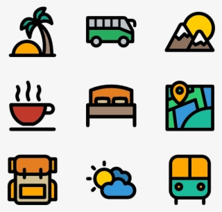 Color Travel And Tourism - Tourist Png #8612372