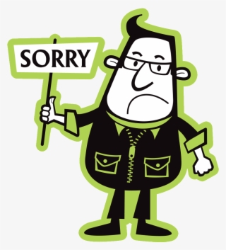 Geek Man Sorry - Cartoon #8612925