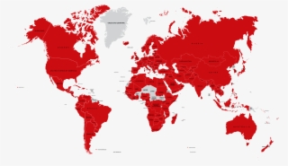 Countries Served - World Map #8614677