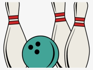 Bowling Clipart Svg - Bowling Pins Clipart Png #8614707