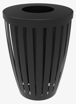 32 Gallon Downtown Trash Receptacle With Flattop #8614929
