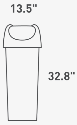 60 Litre, Swing Lid Bin, Grey Plastic - Line Art #8615005 60 Litre, Swing Lid Bin, Grey Plastic - Line Art #8615005