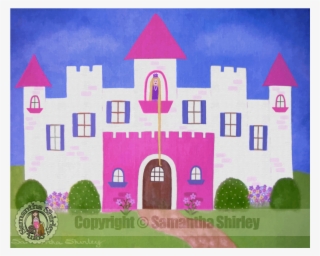 Kids Art Print Of Princess Castle Painting - Castle Painting For Kids #8615180