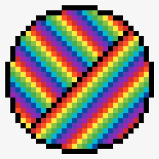 Rainbow Circle Patern - Pixel Art Planet Png #8615288
