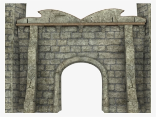 Wall Clipart Castle Entrance - Triumphal Arch #8615506
