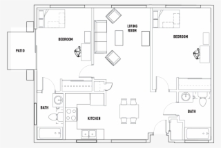 2 Bath Private - Floor Plan #8615905
