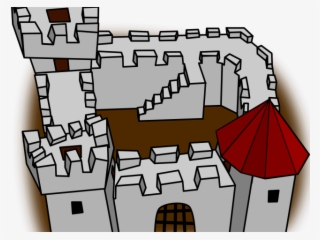 Fortress Clipart Medieval Castle Wall - Castle Clip Art #8616003