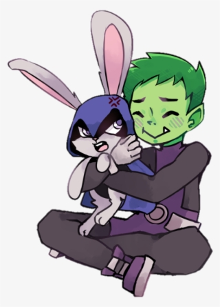 Beast Boy Clipart Transparent Background - Raven And Beast Boy Bunny #8616164