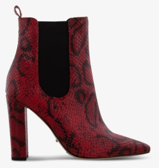 Lavida Red Black Snake Default - Chelsea Boot #8616459