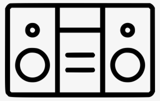 Audio Speaker Music Boombox Radio Sound Svg Png Icon - Circle #8616561