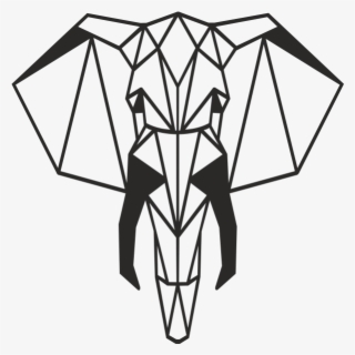 Metal Elephant Head Wall Art Decor Portrait - Sketch #8617593