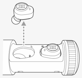 Earphone L Xc70 - Line Art #8617746