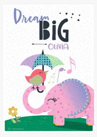 Dream Big Olivia Name Print - Nursery #8617785