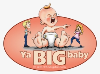 Big Baby Crying Created With Opensource Software Krita - Cartoon #8618055