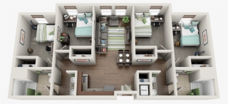 Photo Of 4-bedroom Suite - 5 Bedroom Apartment Plan #8618594