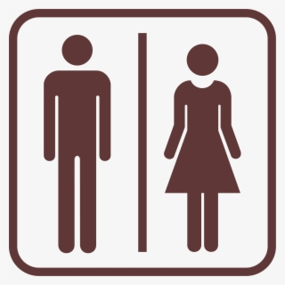 Public Toilet Female Mark - Bathroom Male Symbol #8620392