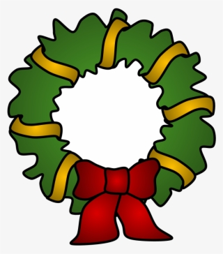 Wreath, Gold Tinsel, Png - Icono De Feliz Navidad #8620393
