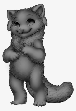 Drawn Red Panda Furvilla - Furvilla Base #8620503