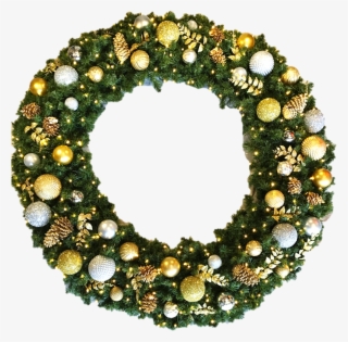 Decorated Lavish Themed Gold Silver Decor Ft - Wreath #8620862