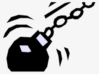 Chain Clipart Ball Chain - Ball And Chain Clipart #8620969
