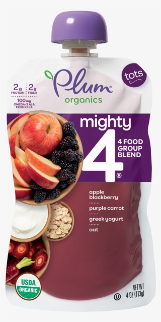 Apple, Blackberry, Purple Carrot, Greek Yogurt, Oat - Plum Organics #8621331
