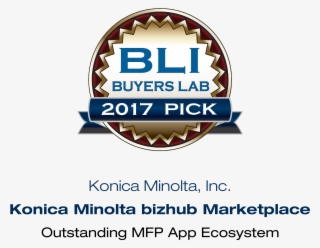 Konica Minolta Bizhub Marketplace Apick Seal W17 - Konica Minolta Awards 2017 #8621482