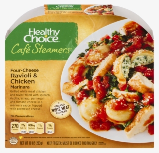 Healthy Choice Cafe Steamers Four-cheese Ravioli & - Healthy Choice Cheese Ravioli #8622420