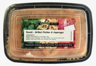 Ozitalia Chicken & Asparagus Spelt Ravioli - Breakfast Sausage #8622613