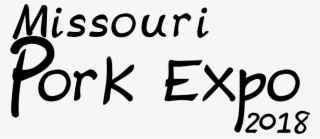 2018 Generic Mo Pork Expo Logo Black - Calligraphy #8623576