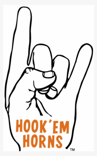 Texas Longhorns Iron On Stickers And Peel-off Decals - Hook Em Horns Clipart #8623726