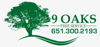 Tree Service Woodbury Mn - Green Oak Tree Silhouette #8623838