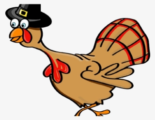 Turkey Clipart Transparent Background - Thanksgiving Turkey Cartoon Black And White #8624553