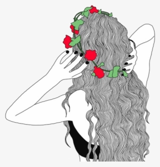 Outline, Flowers, And Art Image - Outline Drawing #8625406