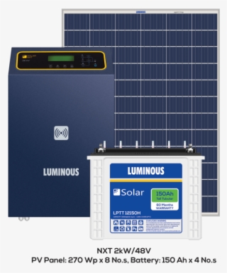 Product - Luminous Off Grid Solar System #8626031