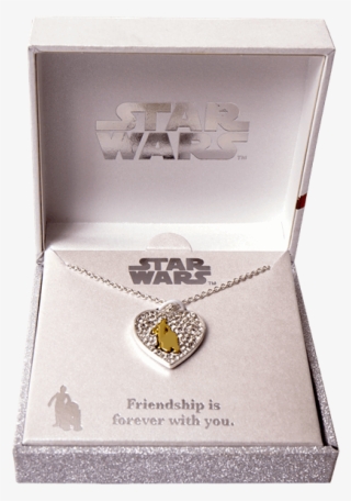 R2 D2 & C 3po Heart Pendant Necklace - Box #8626604