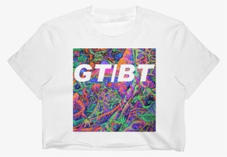 ''trip'' Women's Crop Top Okamistudio - Graphic Design #8628866