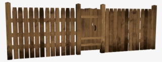 Wooden Fence Pack - Picket Fence #8629424