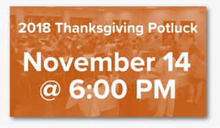 Join Us For Our Annual Thanksgiving Potluck - Poster #8629857