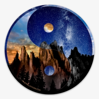 Yin Yang Sticker - Cathedral Spires #8630655