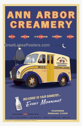 Great Lakes Posters Ann Arbor Creamery Poster - Poster #8631011