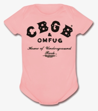 Cbgb Baby Classic Logo Pink Onesie - Cbgb Omfug Cbgb Logo #8631065