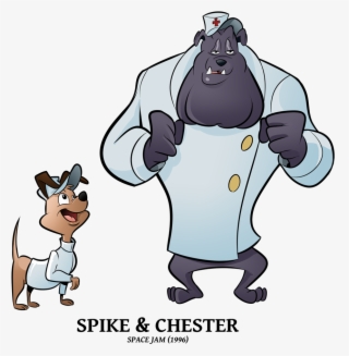 Road To Draft Special Spike Chester Boscoloandrea Png - Space Jam Spike And Chester #8631315