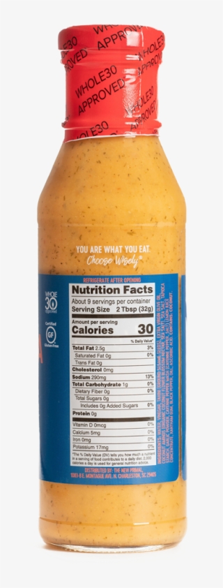 Sriracha Tahini Salad Dressing <br> Whole30 - Glass Bottle #8632119