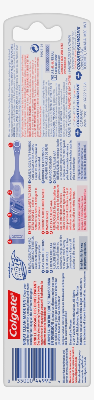 Colgate Kids Powered Toothbrush, Blaze And The Monster - Colgate #8635083