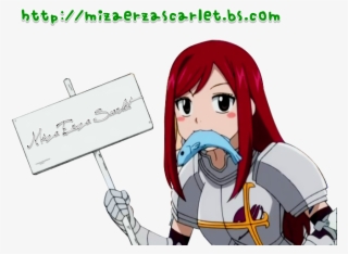 Miza Erza Scarlet - Anime Character With Sign #8635445