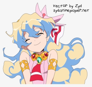 Illustration Artwork Line Art Cartoon Tengen Toppa - Gurren Lagann Nia Teppelin #8638189