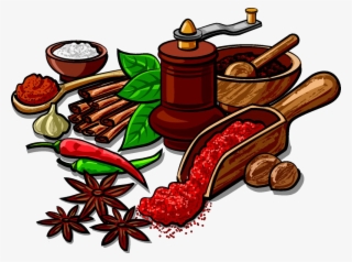 Indian Cuisine Spice Herb Clip Art Star - Spices And Herbs Clipart #8640714