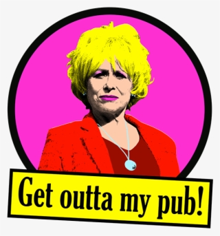 Peggy Mitchell Pop Art - Peggy Mitchell Get Outta My Pub #8641303