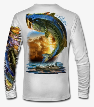 Jason Mathias Bass Shirt White - Red Fish T Shirt #8641468