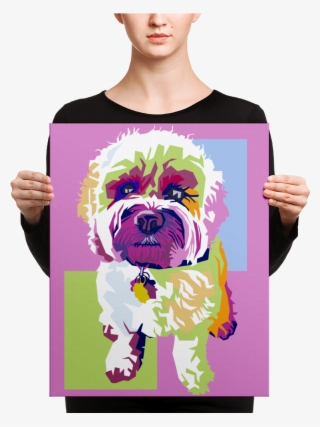 Cockapoo Whedas Pop Art To Scale - Canvas Print #8641949